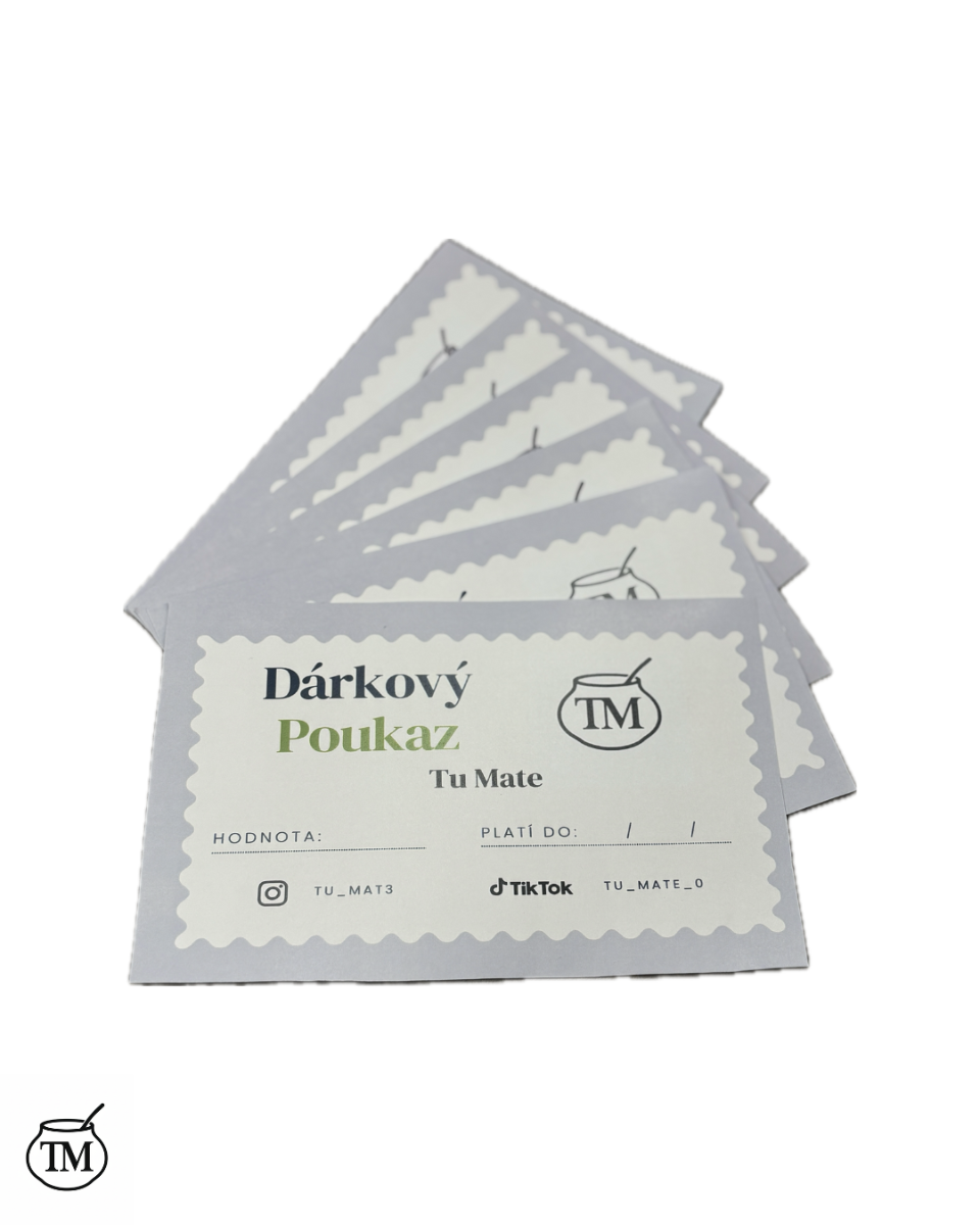 Darovací poukaz Tu Mate – 1000 Kč