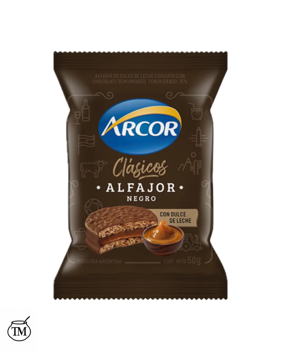 Arcor Alfajor con dulce de leche negro
